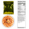The American Reserves 72 Hour Emergency Food and Drink Supply, in a green foil pouch, features a cereal bowl with 250 calories per serving. The nutrition label details fat, cholesterol, sodium, carbs, fiber, sugars, and protein. Enjoy a 25-year shelf life for peace of mind.