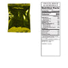 American Reserves 120 Serving Freeze Dried Fruit Bucket features a 1.65 oz gold foil pouch of freeze-dried blueberries. With a 20-year shelf life and only blueberries as an ingredient, its perfect for emergency supplies, offering 20 calories per serving with details on fats, sodium, and sugars.