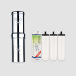 1 Liter Sterasyl Filter Bundle: British Berkefeld Doulton Gravity-Fed Water Filtration System and Sterasyl Filters 3 Pack