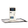 The Triple Layer CYBER Fabric Faraday Bags Kit by American Reserves, designed for effective EMF protection, includes a digital screen on its electrosmog meter that displays precise readings with labeled sections to measure levels accurately.