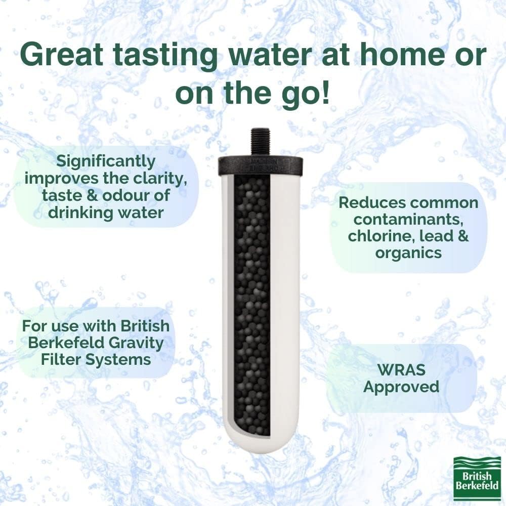The American Reserves British Berkefeld Doulton Ultra Sterasyl 7 Ceramic Replacement Candle for Gravity Drinking Water Systems improves clarity, taste, and odor with its WRAS-approved filter, effectively reducing contaminants in British Berkefeld systems. Comes in a convenient 3-pack.