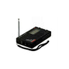 The Tecsun PL330 by American Reserves is a sleek black portable radio with a digital display, antenna, control buttons, and wrist strap. Its perfect for tuning into AM FM Shortwave with SSB and Synchronous wherever you go.