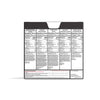The back of the American Reserves 72 Hour Emergency Food and Drink Supply box shows nutrition facts for Brown Sugar & Maple, Cheesy Macaroni, Teriyaki Rice, and Hearty Tortilla Soup. These lunch entrees are perfect for long-term prep with a 25-year shelf life.
