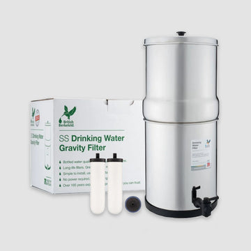 British Berkefeld Doulton 3.17 Gallon Countertop Gravity-Fed Water Filtration System with Two Ultra Sterasyl Ceramic Filter Candles