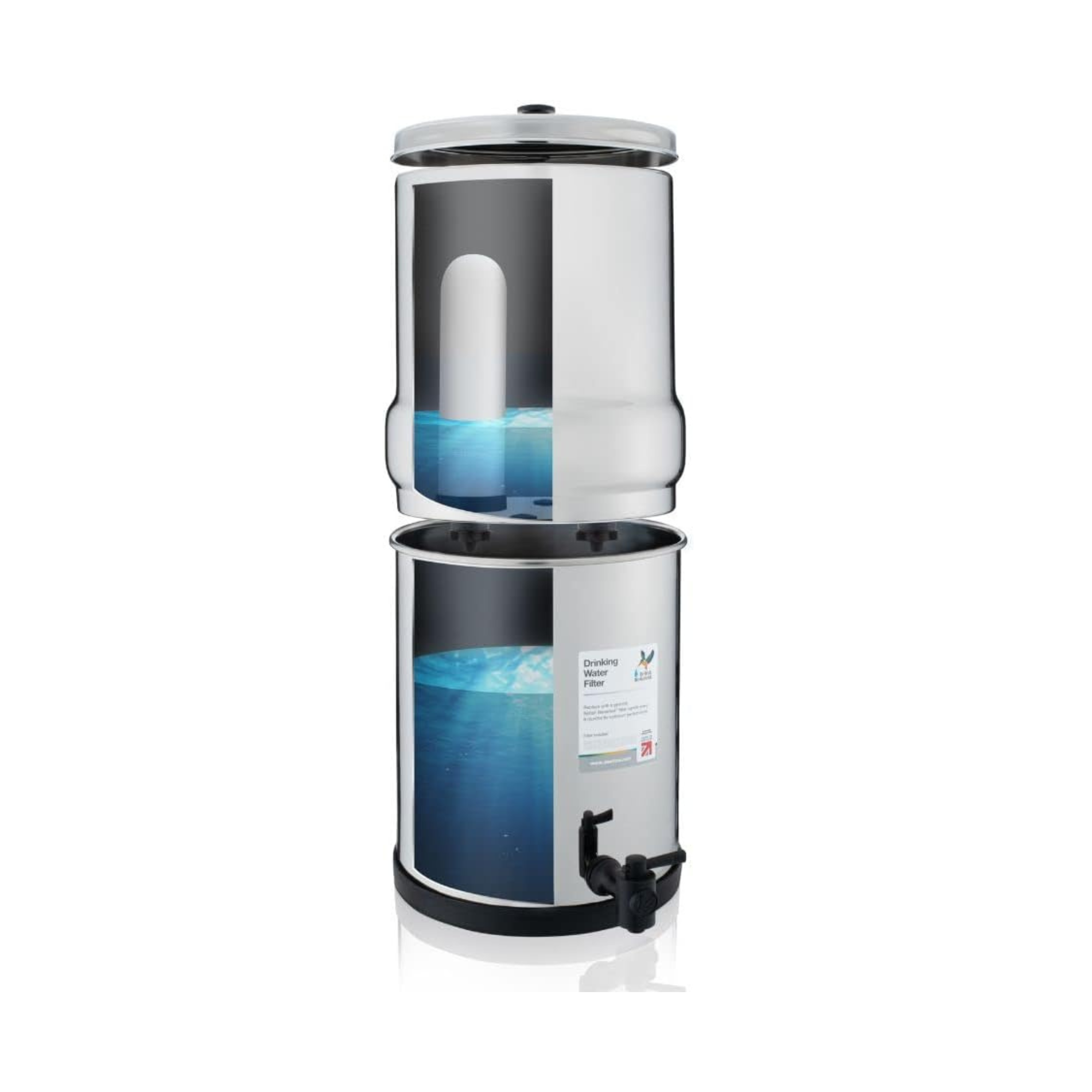 Newton Gravity Water Filter | Candela in ceramica ad alta capacità | Compatibile con Doulton Ultra Sterasyl | Compatibile con British Berkefeld, Berkey, ecc. (4 confezioni