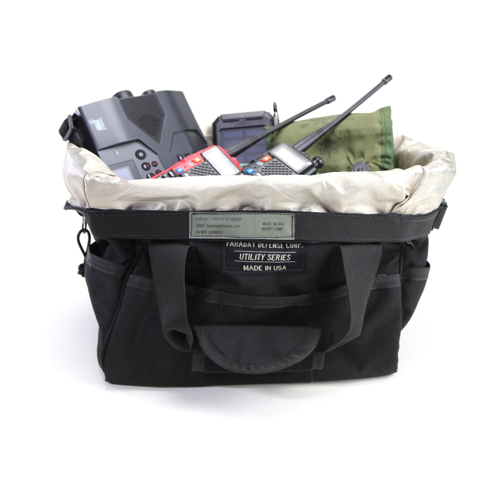 ショルダーバッグ・ポシェット Pocket utility bag pocket utility bag L nappa black Small Black Utility Bag - American Reserves