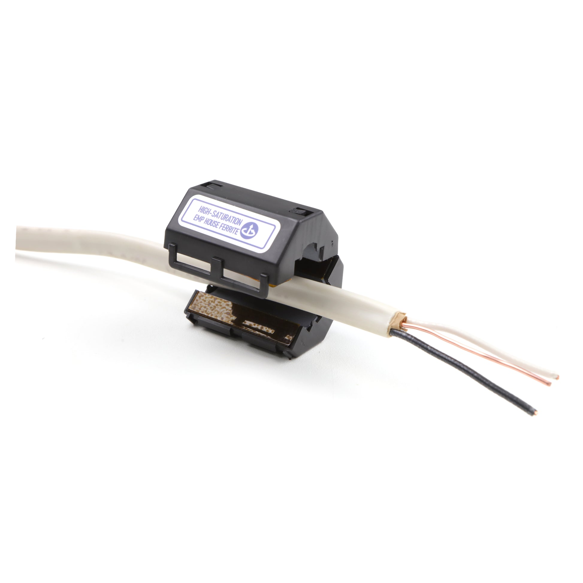 The SIEMENS FS™ PRO 140 + Whole House Ferrites EMP Home Protection Kit by American Reserves includes a tool that reveals black, white, and bare copper wires, perfect for prepping connections in surge protection devices to shield your home.