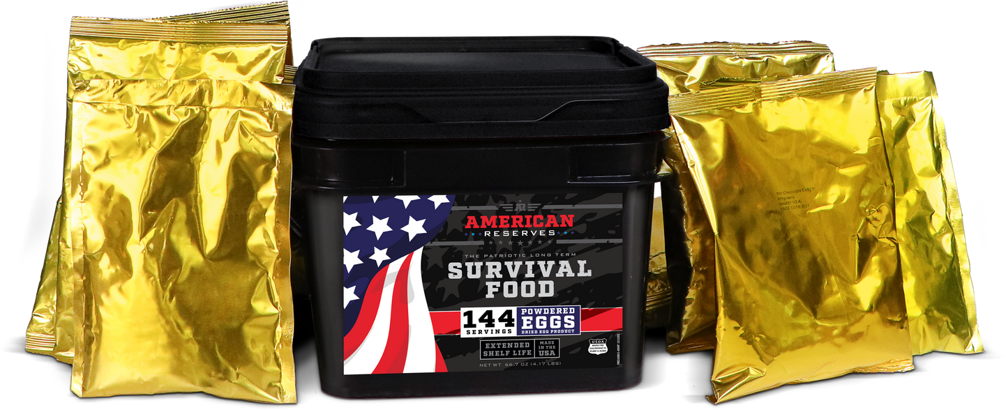Emergency Freeze Dried Powdered Eggs - 144 Servings